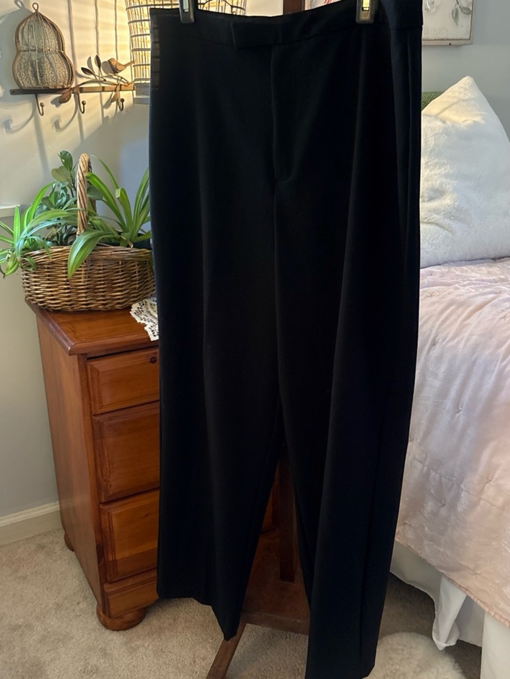 Jaclyn Smith Black Straight-Leg Dress Pants